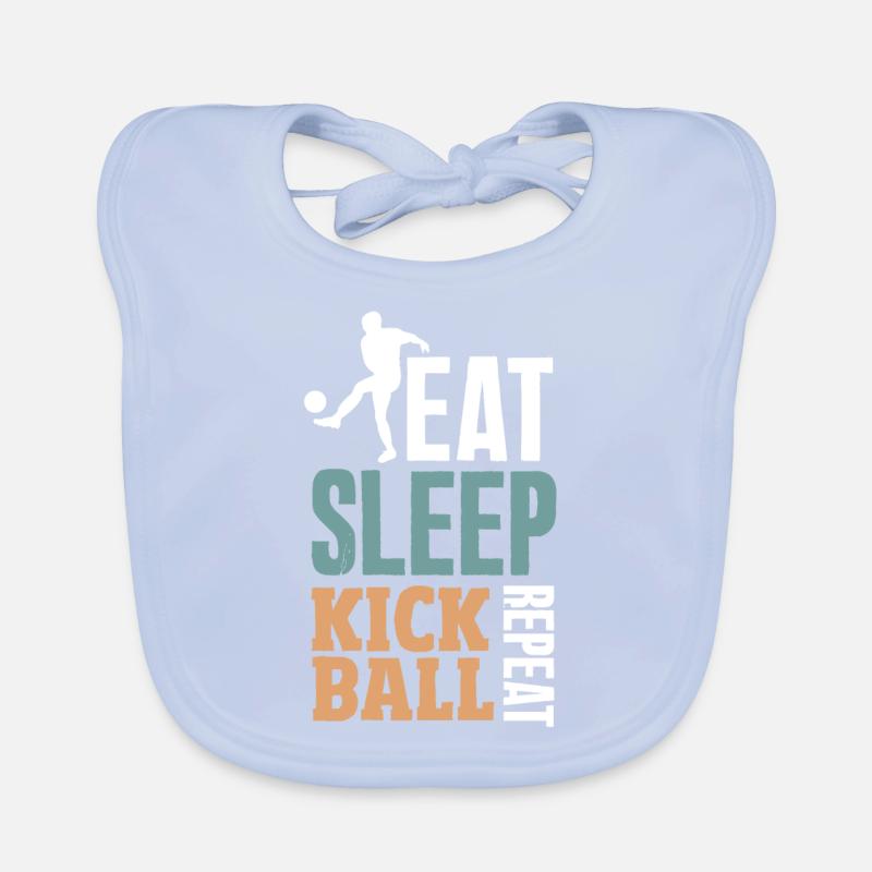 Kickball Player Legend Organic Baby Bibs