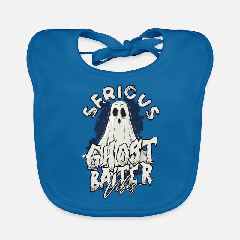 Ghost Bait Serious Ghost Baiter Vibes Organic Baby Bibs