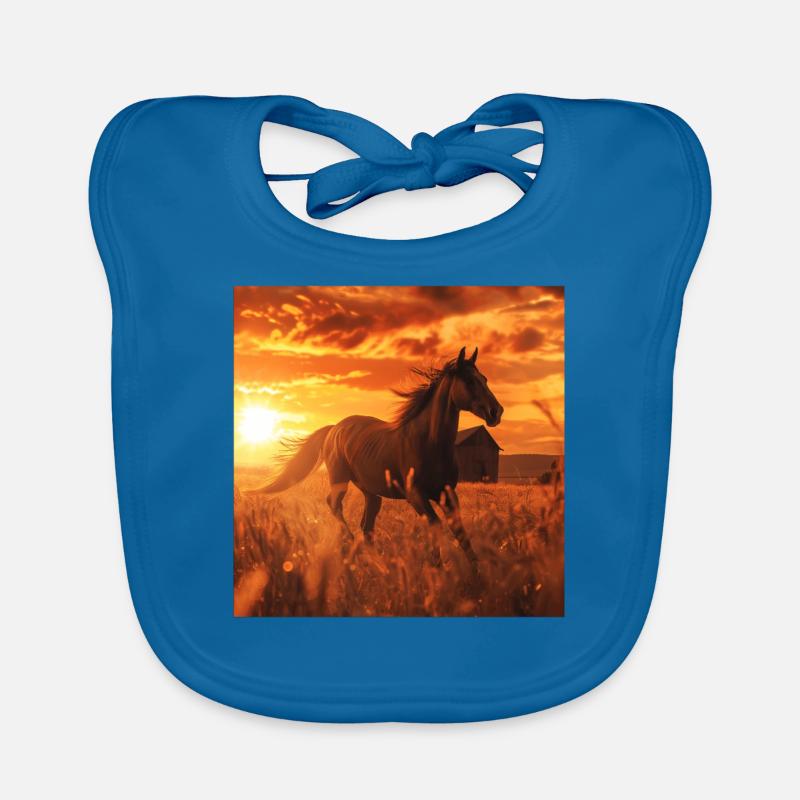 Pferd Baby Bio-Lätzchen