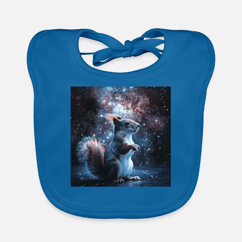Squirrel Organic Baby Bibs