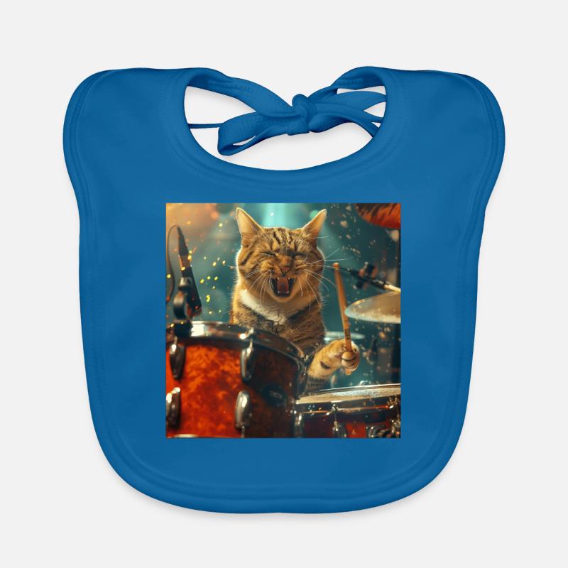 Cat Organic Baby Bibs