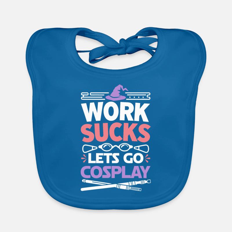 Cosplay Cosplayer - Bavoir bio Bébé - bleu paon