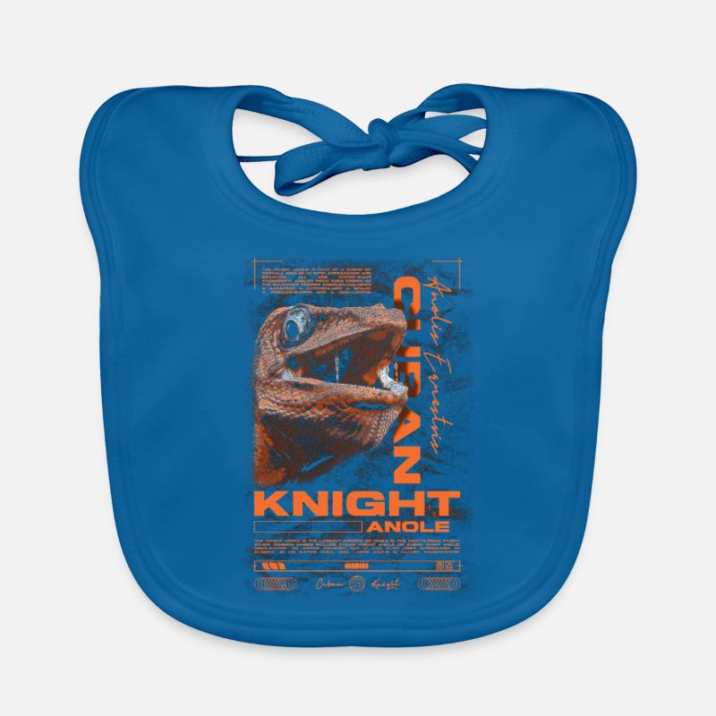 Cuban Knight Anole Reptile Keeper Lizard Organic Baby Bibs