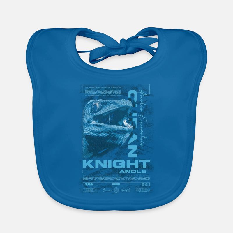 Cuban Knight Anole Reptile Keeper Lizard Organic Baby Bibs