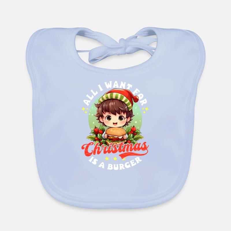 Burger Noël Want Is Burger Bavoir bio Bébé