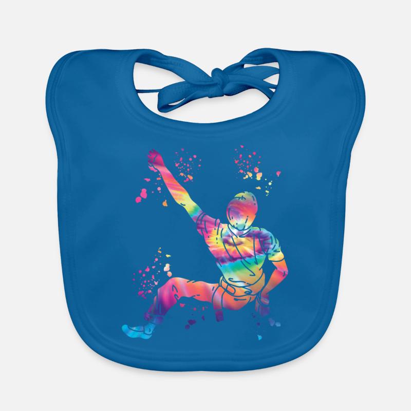 Boulderer Colorsplash Boulder Bouldern Baby Bio-Lätzchen