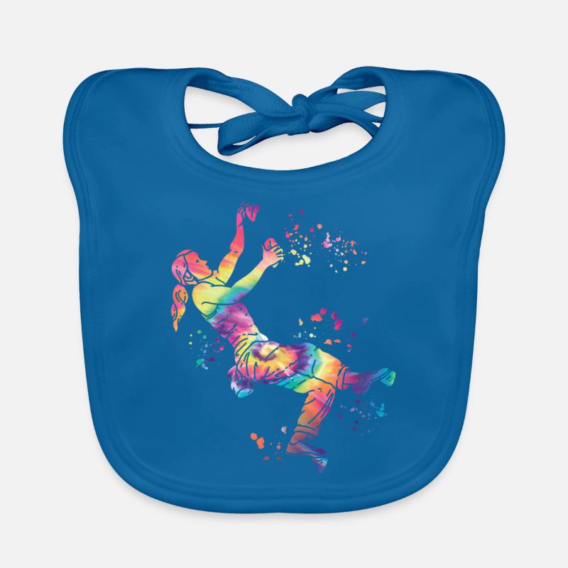 Boulderer Colorsplash Boulder Bouldern Baby Bio-Lätzchen