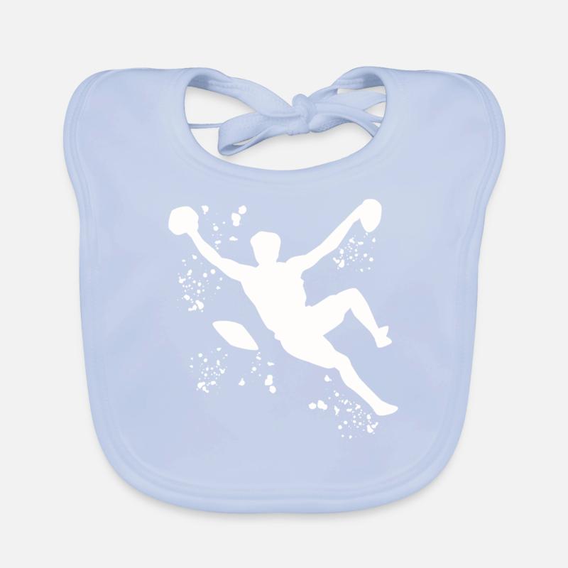 Boulderer Colorsplash Boulder Bouldering Organic Baby Bibs