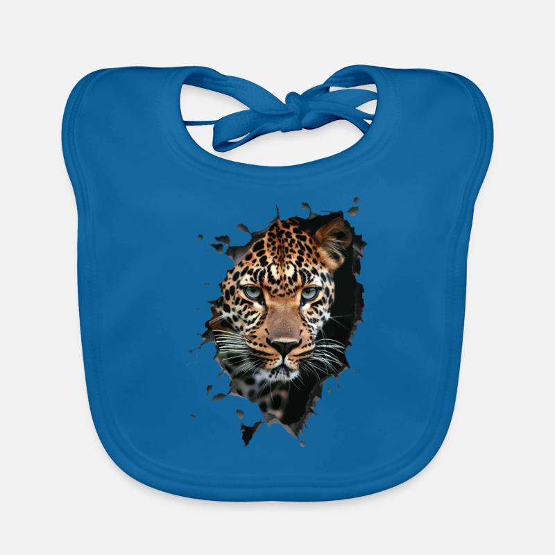 Leopard Organic Baby Bibs