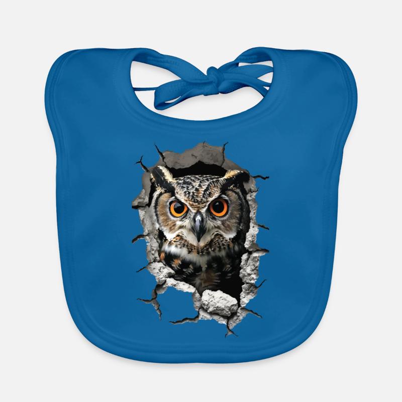 Hibou Bavoir bio Bébé