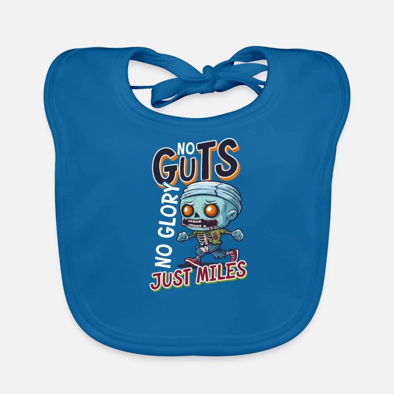 Halloween Runner No Guts, No Glory, Just Miles Organic Baby Bibs