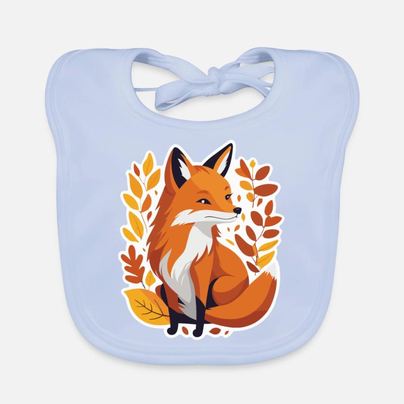 Fuchs im Herbst #4 Baby Bio-Lätzchen