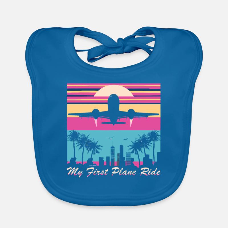 My First Flight First Time Flying Organic Baby Bibs