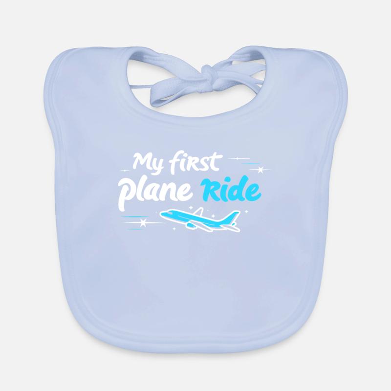 My First Flight First Time Flying Organic Baby Bibs