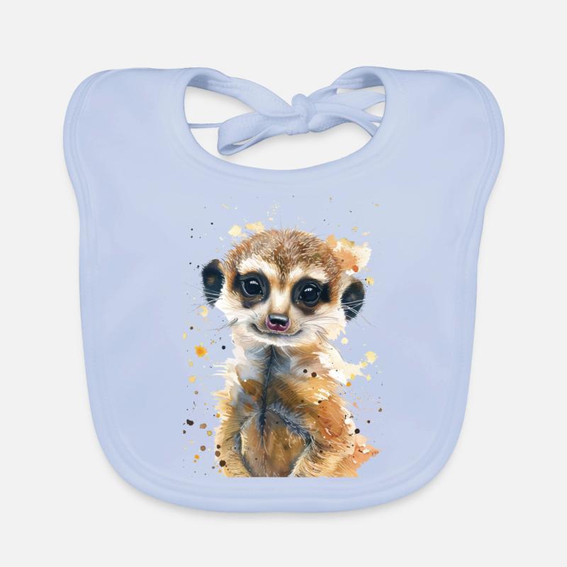 Erdmännchen Baby Bio-Lätzchen