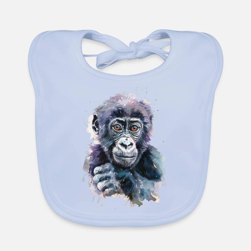 Gorille Bavoir bio Bébé