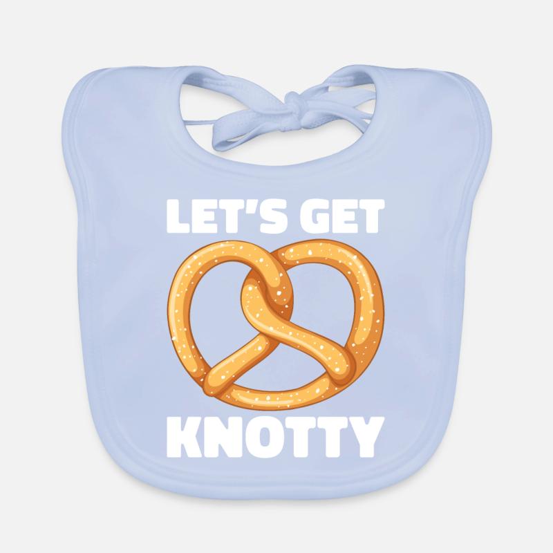 Bretzel Brezeln Bäcker Backwaren Baby Bio-Lätzchen