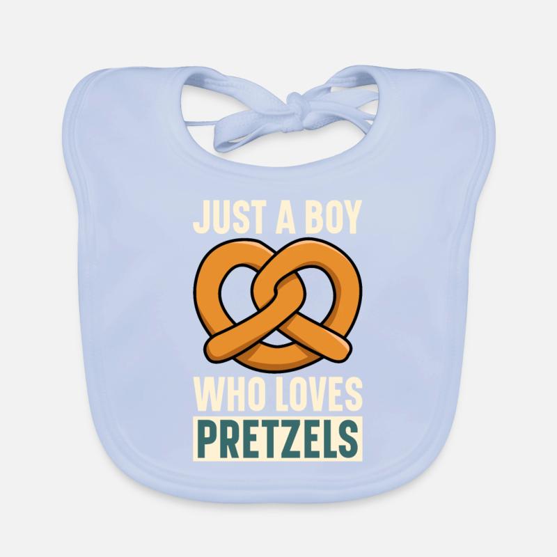 Bretzel Brezeln Bäcker Backwaren Baby Bio-Lätzchen