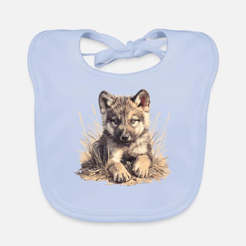 Wolves Wolf Organic Baby Bibs