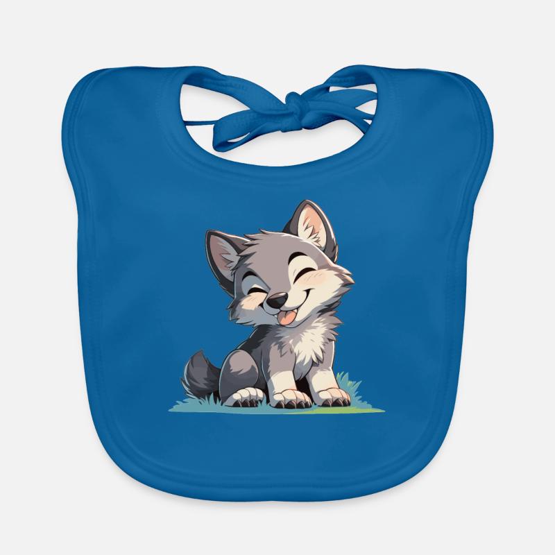 Wölfe Wolf Baby Bio-Lätzchen