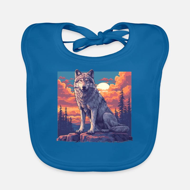 Wolves Wolf Organic Baby Bibs