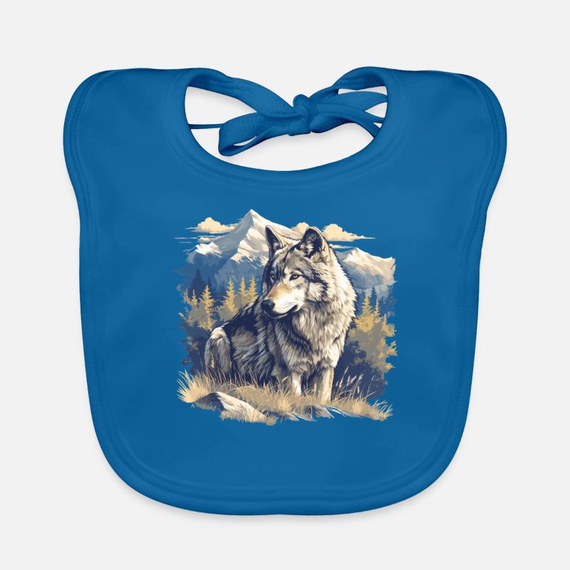 Wolves Wolf Organic Baby Bibs