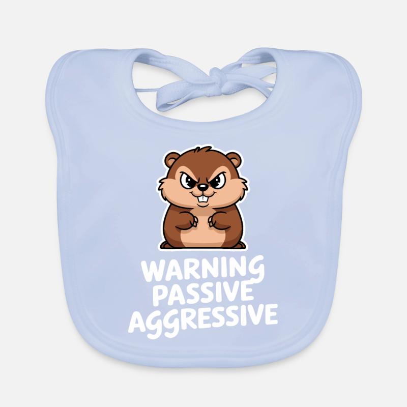 Attention: Passive-aggressive rodent Organic Baby Bibs
