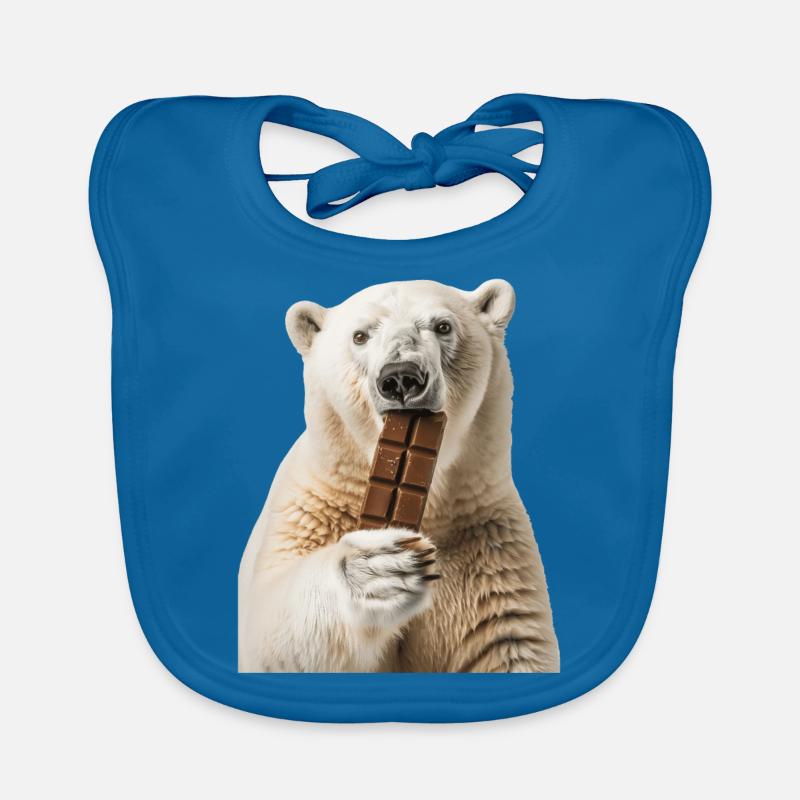 Ours blanc Bavoir bio Bébé