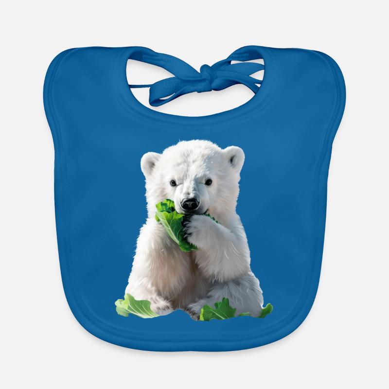 Ours blanc Bavoir bio Bébé