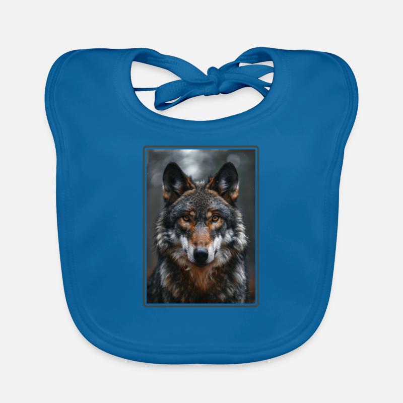 Wölfe Wolf Baby Bio-Lätzchen