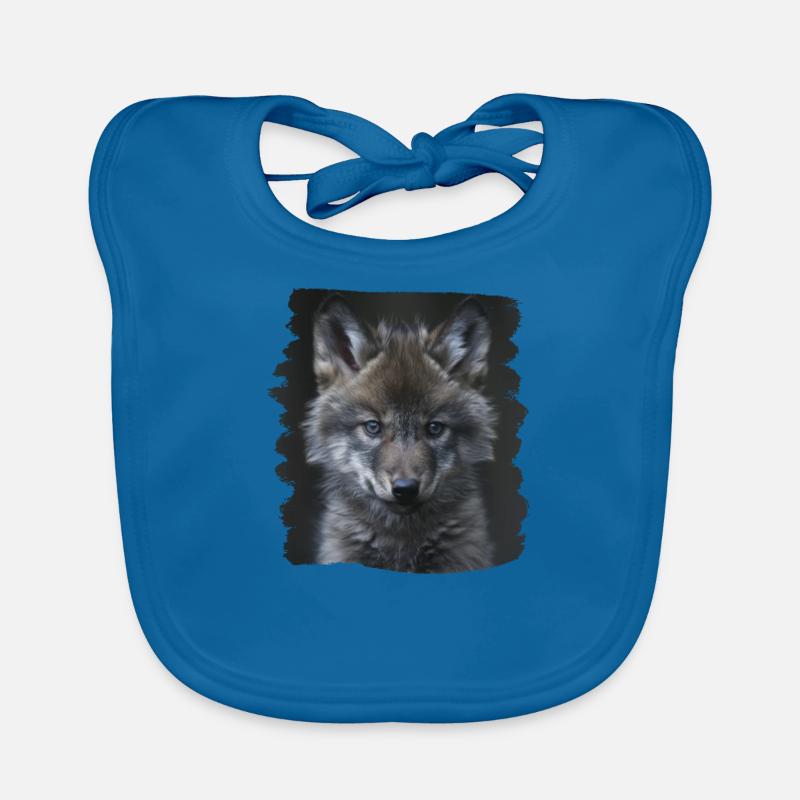 Wölfe Wolf Baby Bio-Lätzchen