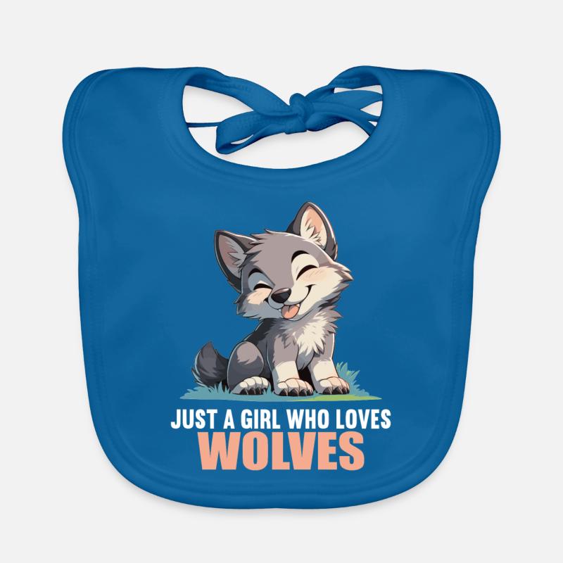 Wölfe Wolf Baby Bio-Lätzchen