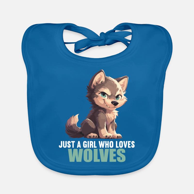 Wölfe Wolf Baby Bio-Lätzchen