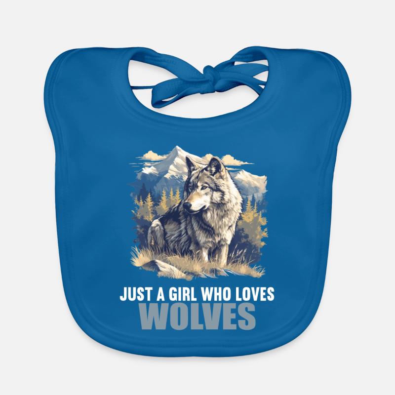 Wölfe Wolf Baby Bio-Lätzchen