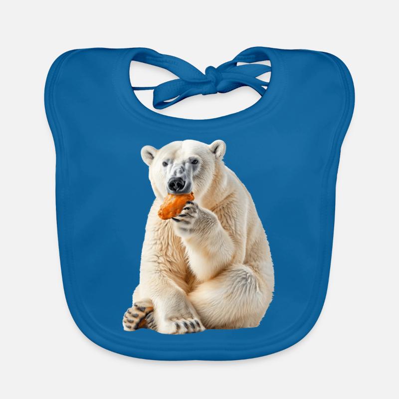 Ours blanc Bavoir bio Bébé