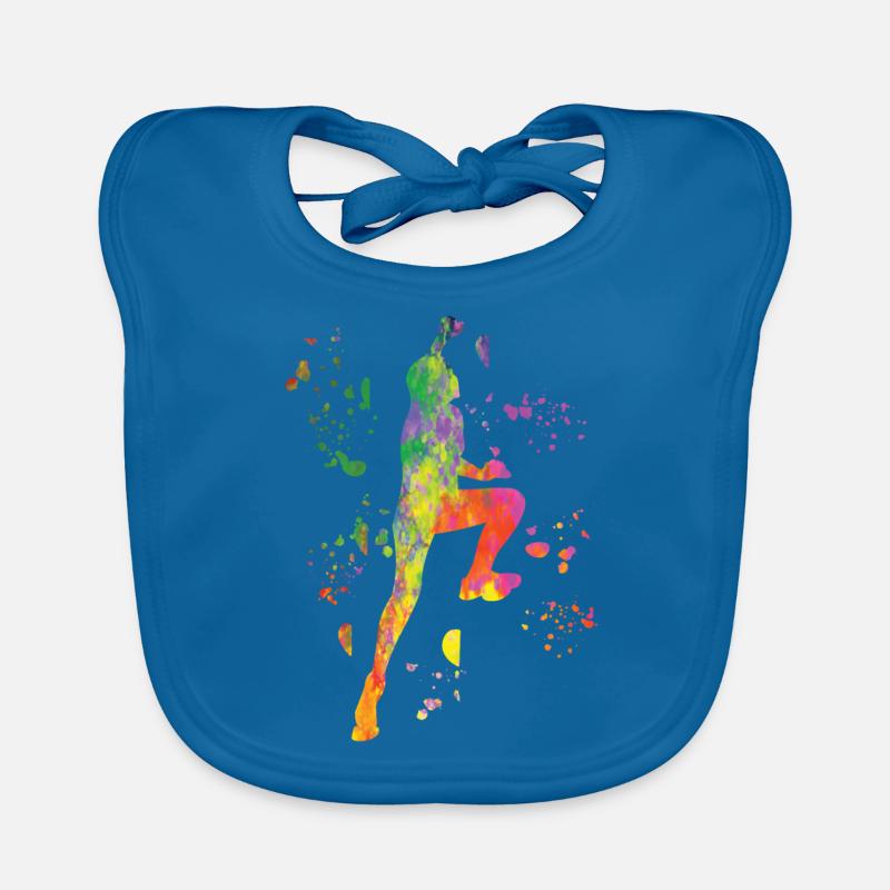Boulderer Colorsplash Boulder Bouldern Baby Bio-Lätzchen