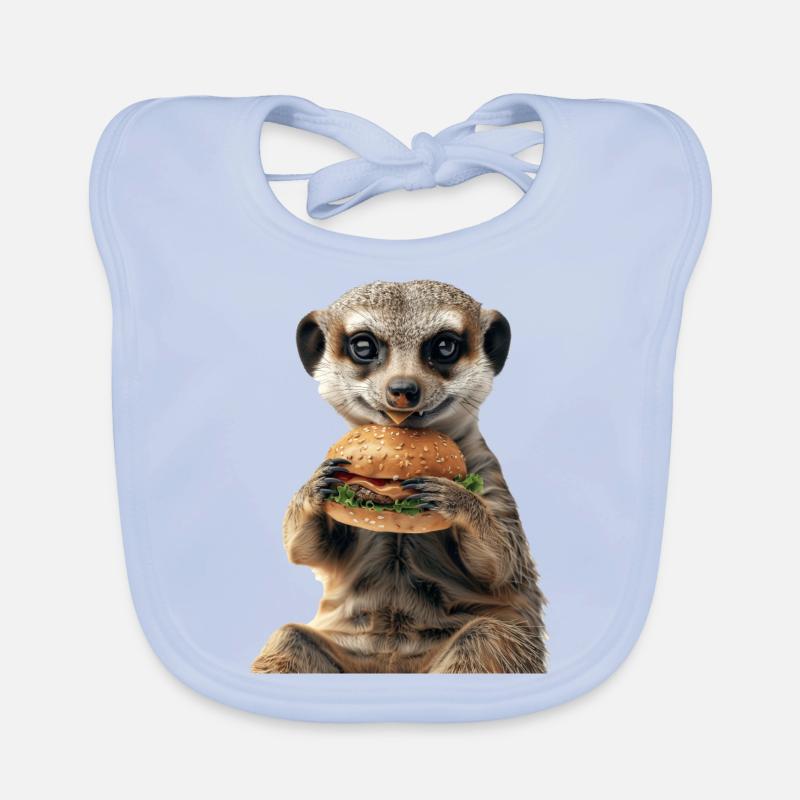 Erdmännchen Baby Bio-Lätzchen