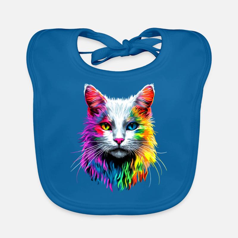 Chat Angora Blanc Chat Angora Chats Angora Mignons Bavoir bio Bébé
