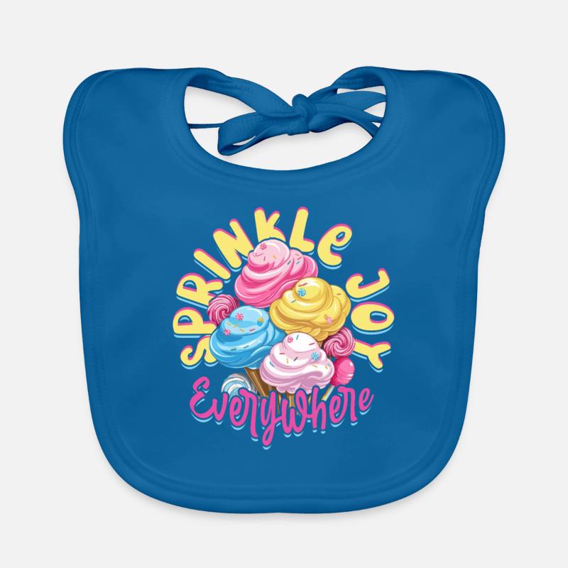 Cotton Candy Sprinkle Joy Everywhere Organic Baby Bibs