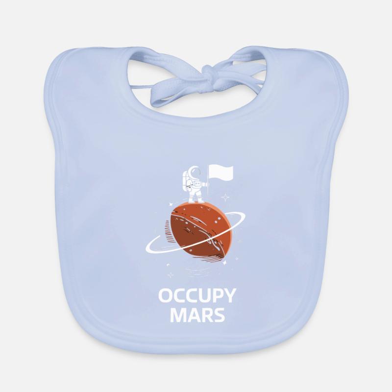 Occupy Mars - Mars Settlement and Exploration Organic Baby Bibs