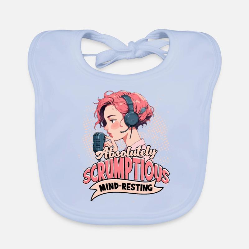 ASMR Whisper Absolutely Scrumptious Mind-Resting Organic Baby Bibs