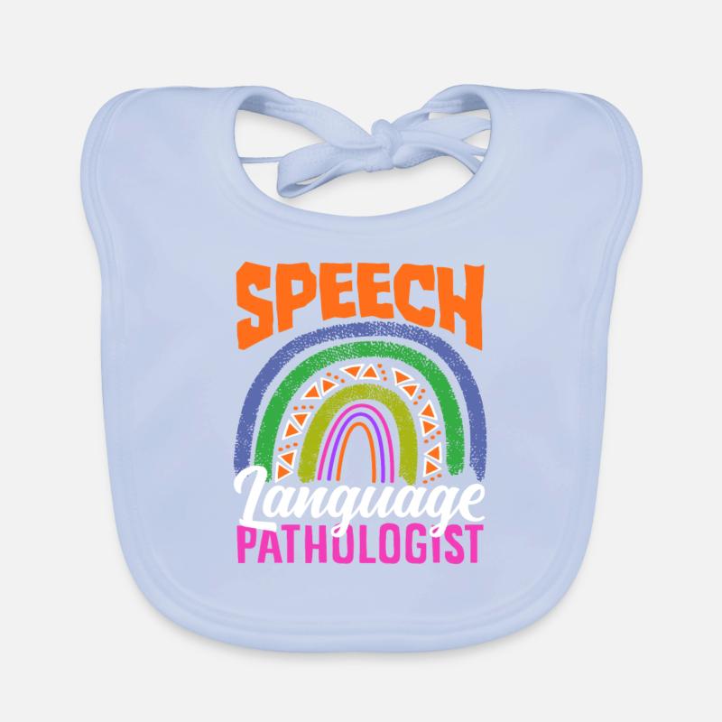 Speech Language Pathologist Regenbogen Baby Bio-Lätzchen