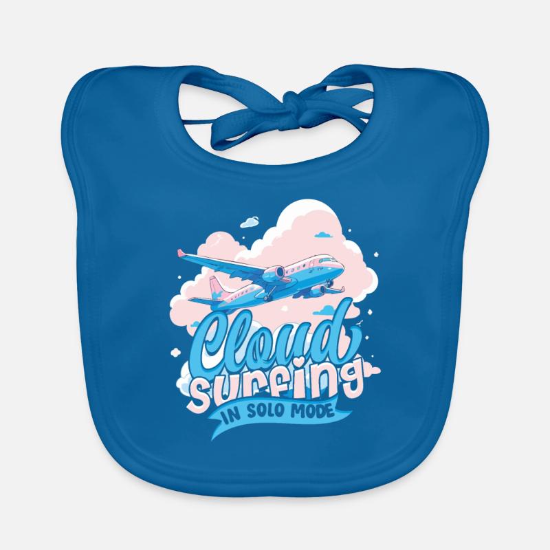 Erster Alleinflug Pilot Cloud Surfing In Solo Mode Baby Bio-Lätzchen