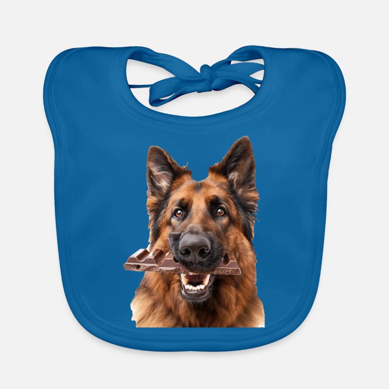 German Shepherd Organic Baby Bibs