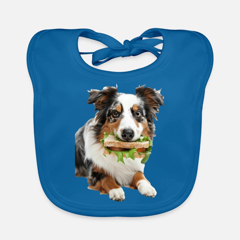 Australian Shepherd Organic Baby Bibs