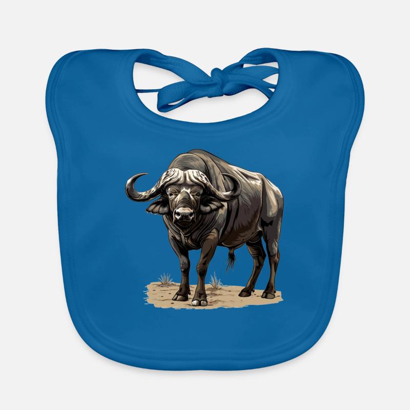Buffalos Buffalo Büffel Organic Baby Bibs