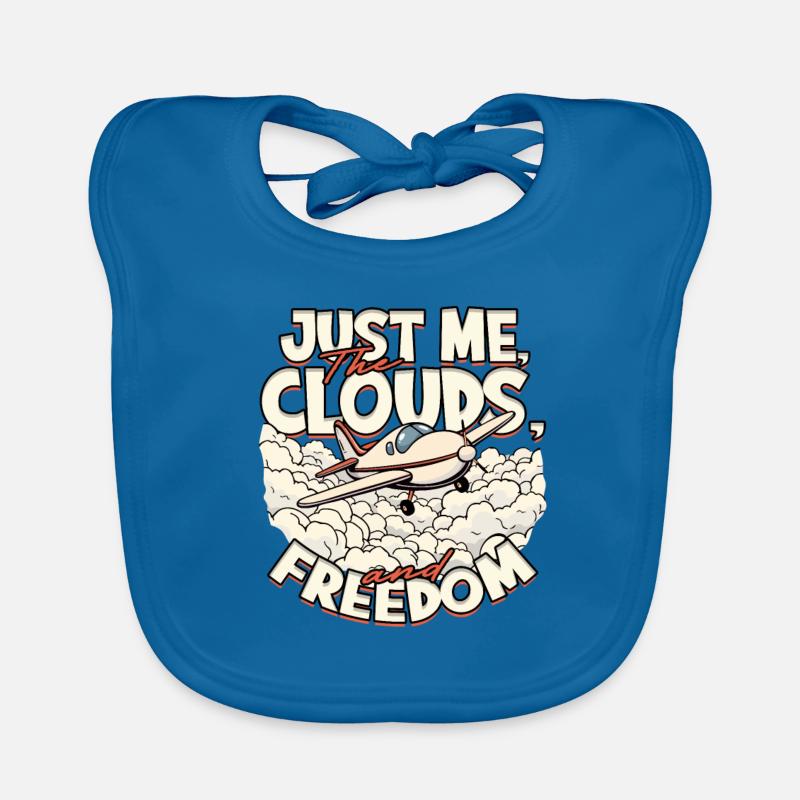 First solo flight pilot Organic Baby Bibs