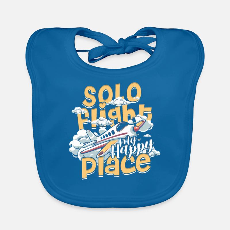 First Solo Flight Pilot Solo Flight Organic Baby Bibs