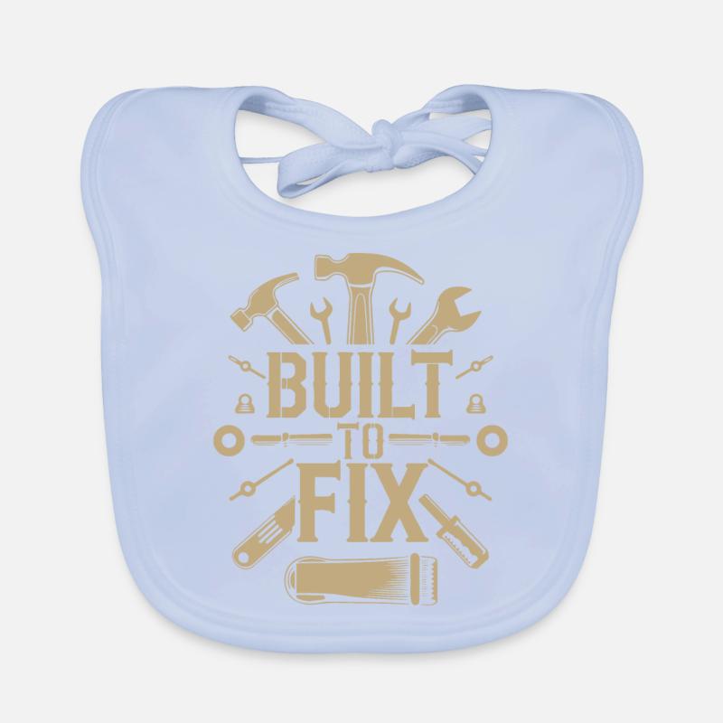 BUILT TO FIX Organic Baby Bibs