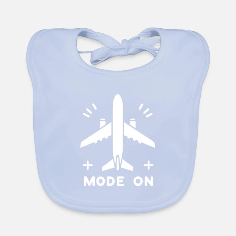 Mode avion activé Bavoir bio Bébé
